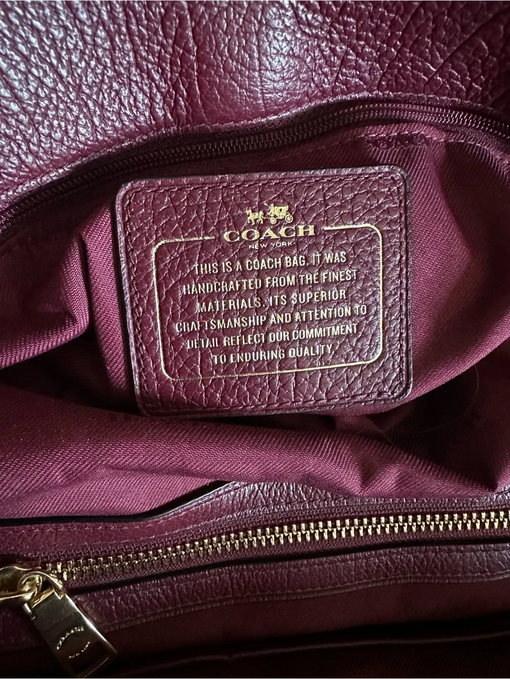 COACH F37167 MERCER ML SATCHEL X-BODY GRAIN LEATHER bordeaux Authentic